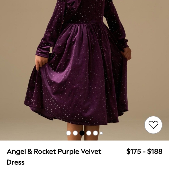 Angel & Rocket Violet Velvet Dress - Picture 13 of 13